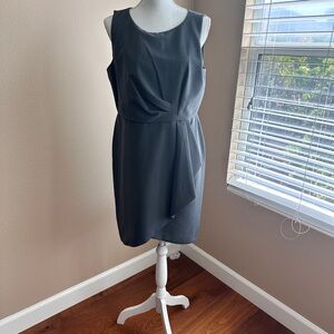 Worthington Gray Ruched Sheath Dress
